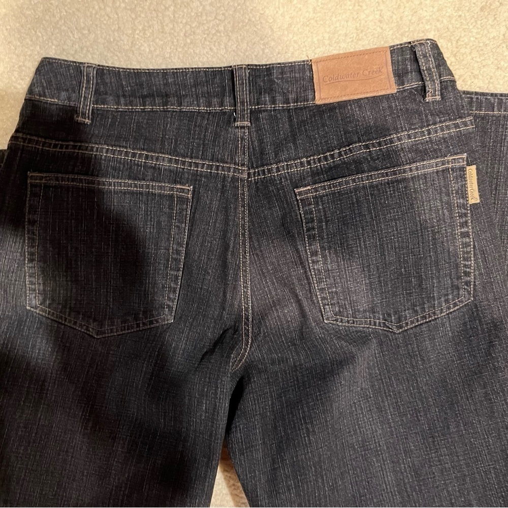 Coldwater Creek cotton blend black jeans 10 petite - Picture 4 of 4